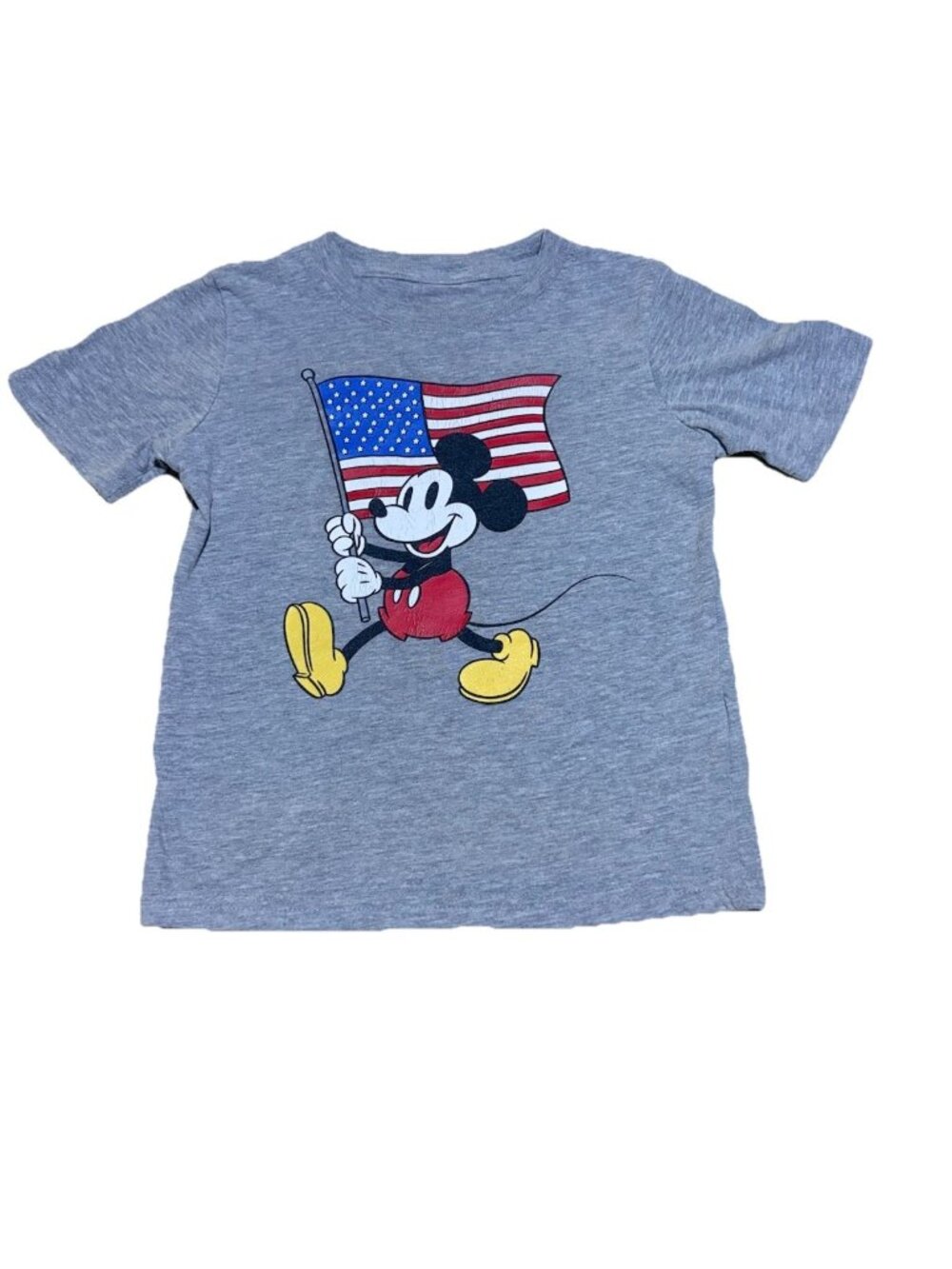 Disney Junior Mickey Mouse Patriotic American Flag Graphic Tee Toddler Size 3T
